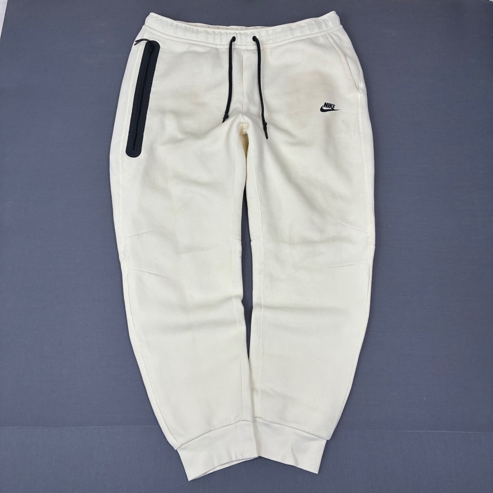 Nike Tech Fleece Sweatpants Men's Size Large Beige Cream